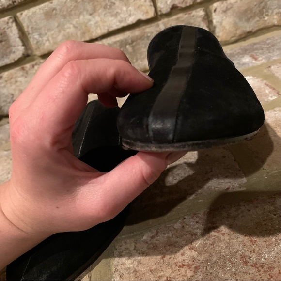 rag & bone | Savoy Black Suede Leather Loafer Mules - Picture 11 of 13